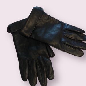 Preston York (new)black leather gloves , sz XL